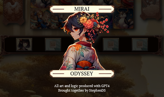Mirai Odyssey title treatment