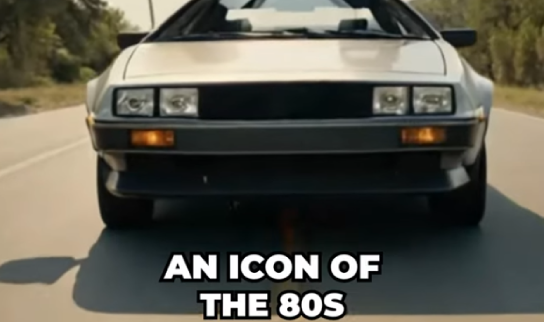 AI generated image of DMC delorean